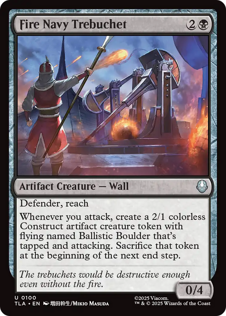 Fire Navy Trebuchet [Avatar: The Last Airbender] - Magic: The Gathering - Card Brawlers | Quebec | Canada |