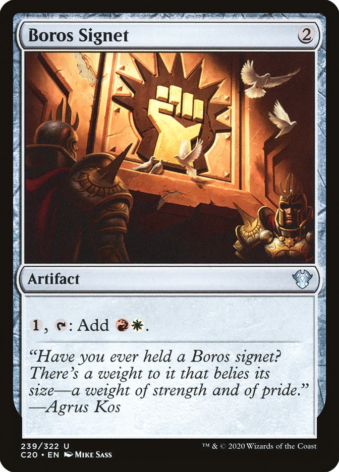Boros Signet [Commander 2020] - Magic: The Gathering - Card Brawlers | Quebec | Canada |