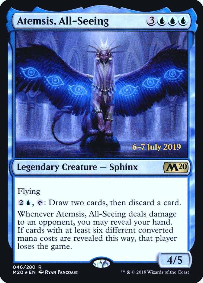 Atemsis, All-Seeing [Core Set 2020 Prerelease Promos] - Magic: The Gathering - Card Brawlers | Quebec | Canada |