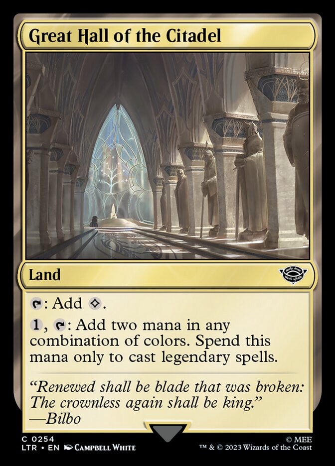 Great Hall of the Citadel [The Lord of the Rings: Tales of Middle-Earth] - Magic: The Gathering - Card Brawlers | Quebec | Canada |