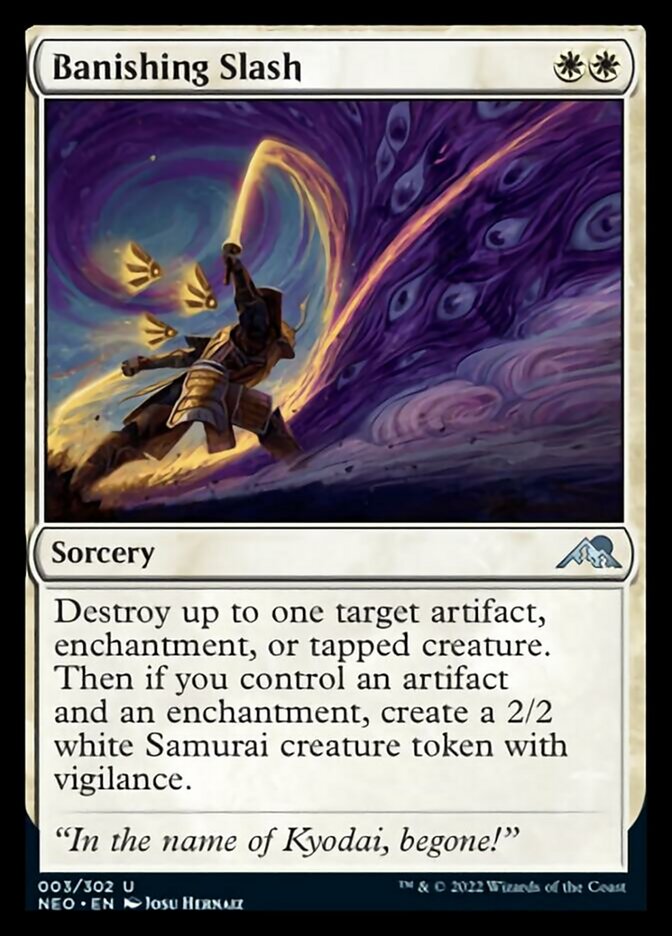 Banishing Slash [Kamigawa: Neon Dynasty] - Magic: The Gathering - Card Brawlers | Quebec | Canada |