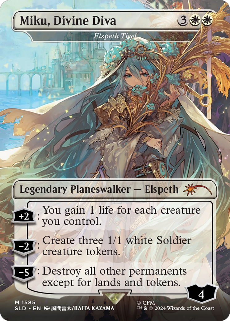 Miku, Divine Diva - Elspeth Tirel [Secret Lair Drop Series] - Magic: The Gathering - Card Brawlers | Quebec | Canada |