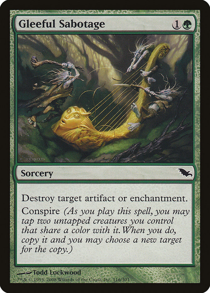 Gleeful Sabotage [Shadowmoor] - Magic: The Gathering - Card Brawlers | Quebec | Canada |