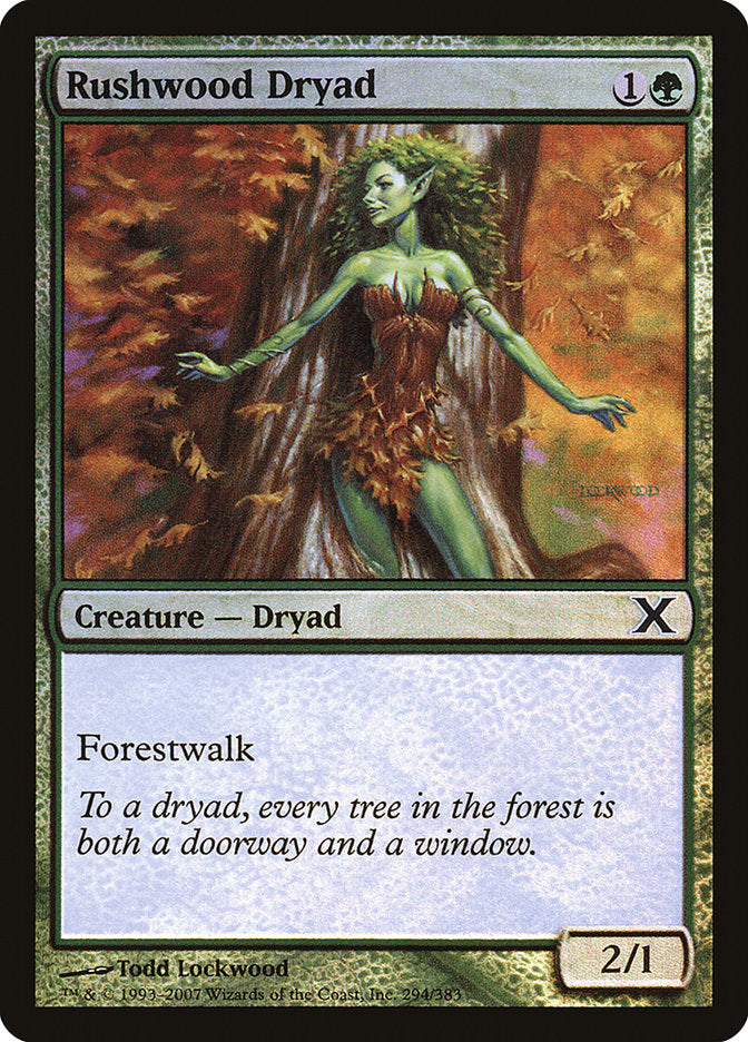 Rushwood Dryad (Premium Foil) [Tenth Edition] - Magic: The Gathering - Card Brawlers | Quebec | Canada |