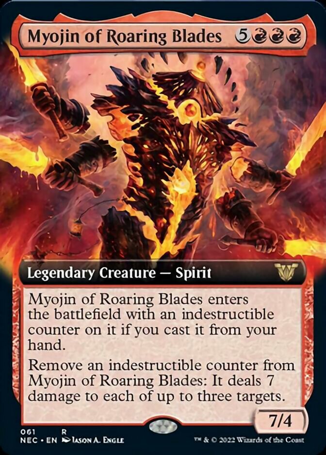 Myojin of Roaring Blades (Extended Art) [Kamigawa: Neon Dynasty Commander] - Magic: The Gathering - Card Brawlers | Quebec | Canada |