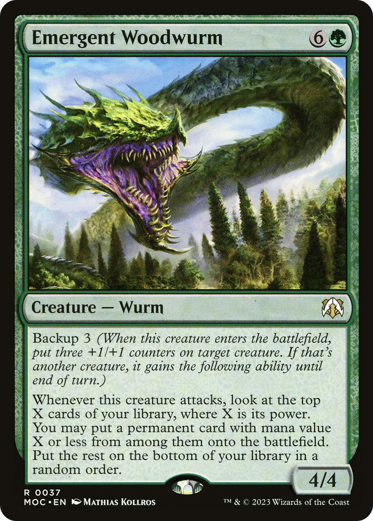 Emergent Woodwurm [March of the Machine Commander] - Magic: The Gathering - Card Brawlers | Quebec | Canada |