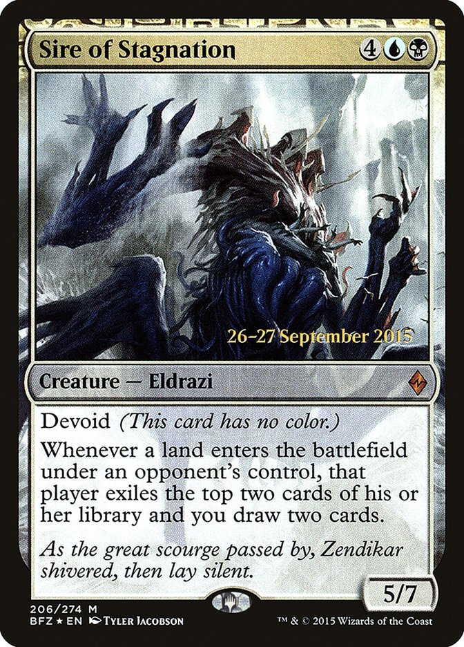 Sire of Stagnation [Battle for Zendikar Prerelease Promos] - Magic: The Gathering - Card Brawlers | Quebec | Canada |
