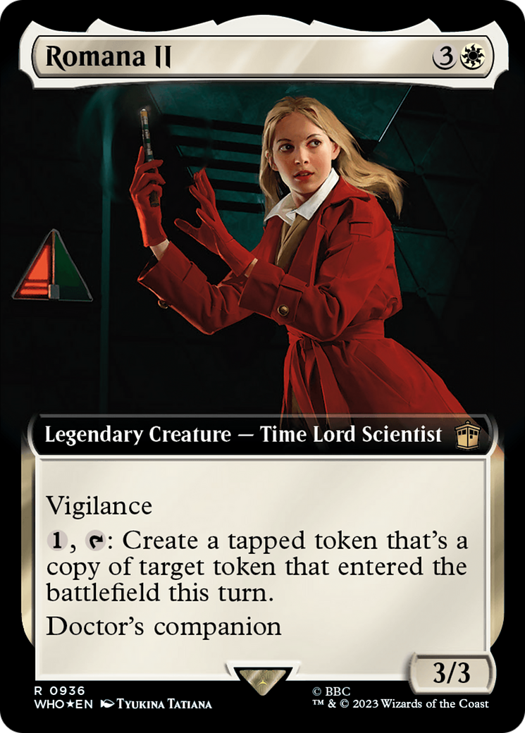 Romana II (Extended Art) (Surge Foil) [Doctor Who] - Magic: The Gathering - Card Brawlers | Quebec | Canada |