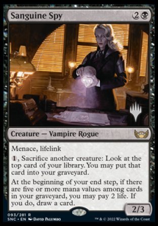 Sanguine Spy (Promo Pack) [Streets of New Capenna Promos] - Magic: The Gathering - Card Brawlers | Quebec | Canada |