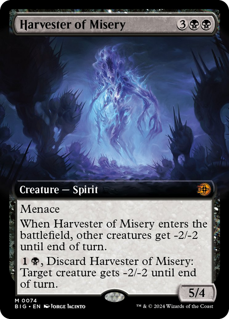 Harvester of Misery (Extended Art) [Outlaws of Thunder Junction: The Big Score] - Magic: The Gathering - Card Brawlers | Quebec | Canada |