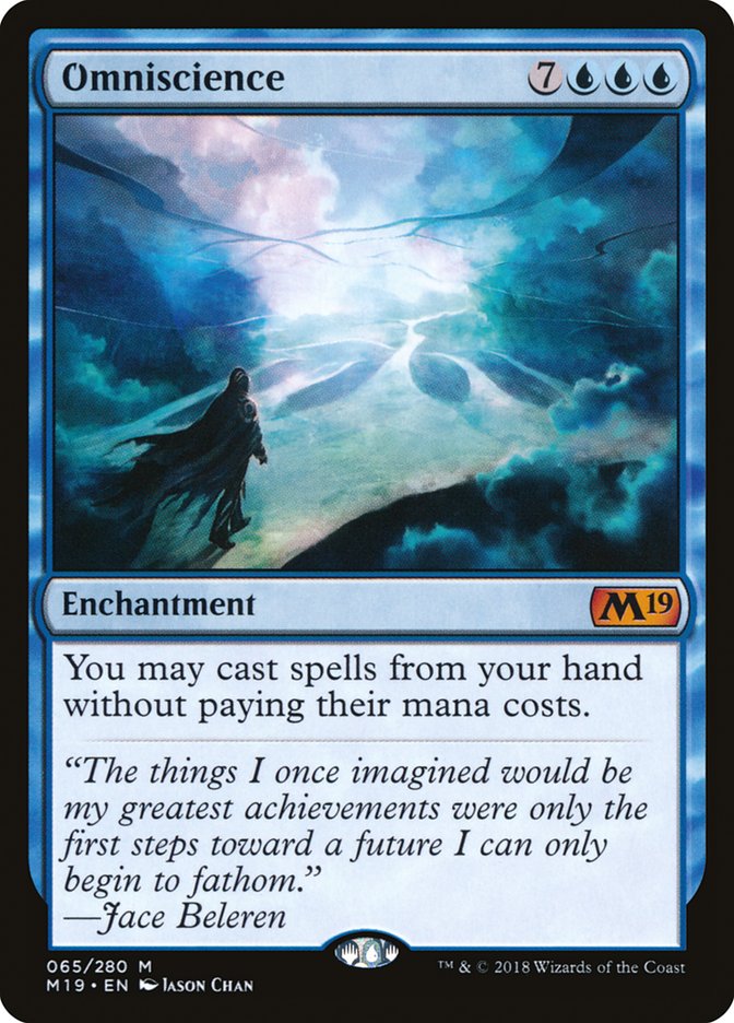 Omniscience [Core Set 2019] - Magic: The Gathering - Card Brawlers | Quebec | Canada |