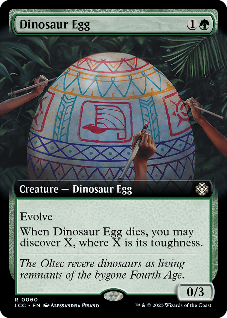 Dinosaur Egg (Extended Art) [The Lost Caverns of Ixalan Commander] - Magic: The Gathering - Card Brawlers | Quebec | Canada |