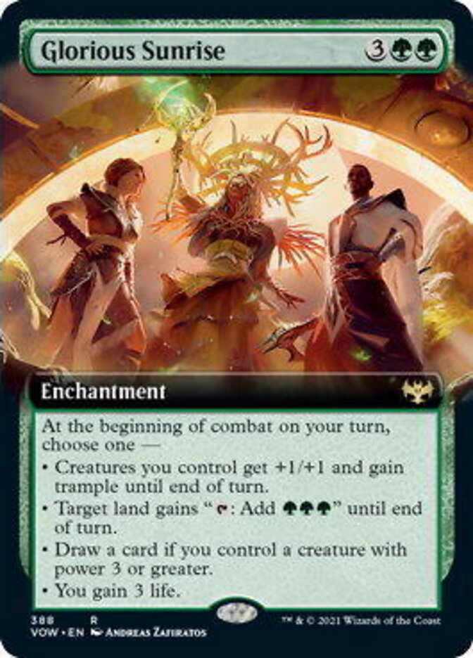 Glorious Sunrise (Extended Art) [Innistrad: Crimson Vow] - Magic: The Gathering - Card Brawlers | Quebec | Canada |
