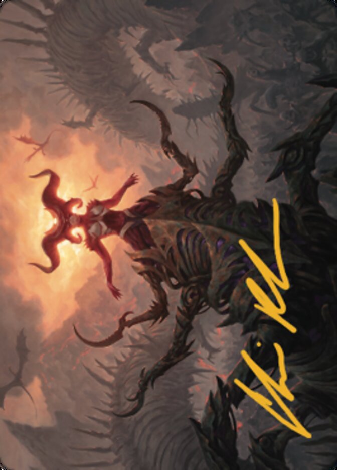 Sheoldred, the Apocalypse Art Card (Gold-Stamped Signature) [Dominaria United Art Series] - Magic: The Gathering - Card Brawlers | Quebec | Canada |