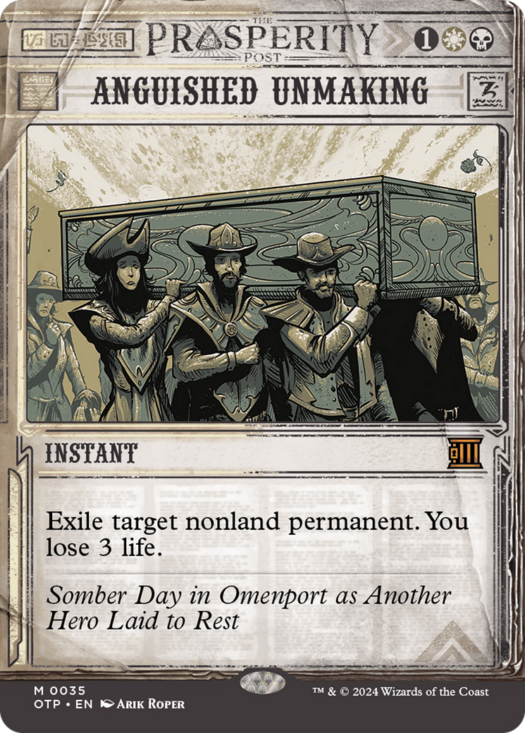 Anguished Unmaking [Outlaws of Thunder Junction: Breaking News] - Magic: The Gathering - Card Brawlers | Quebec | Canada |