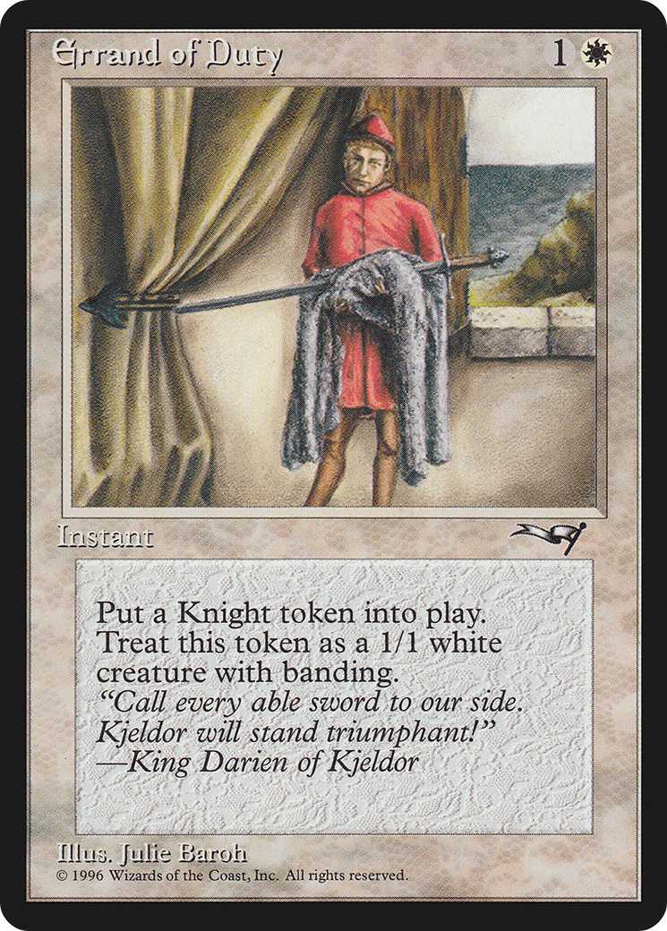 Errand of Duty (Horse) [Alliances] - Magic: The Gathering - Card Brawlers | Quebec | Canada |