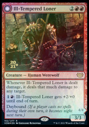 Ill-Tempered Loner // Howlpack Avenger [Innistrad: Crimson Vow Prerelease Promos] - Magic: The Gathering - Card Brawlers | Quebec | Canada |