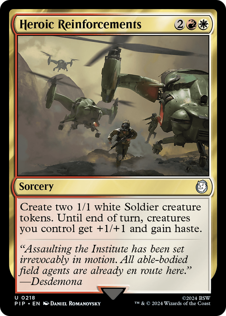 Heroic Reinforcements [Fallout] - Magic: The Gathering - Card Brawlers | Quebec | Canada |