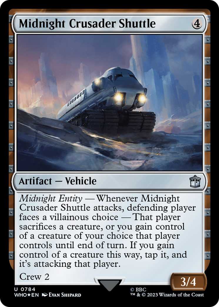 Midnight Crusader Shuttle (Surge Foil) [Doctor Who] - Magic: The Gathering - Card Brawlers | Quebec | Canada |