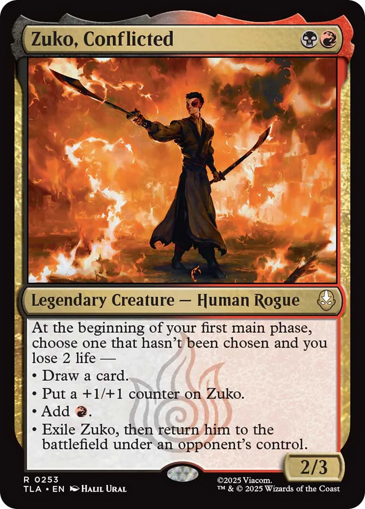 Zuko, Conflicted [Avatar: The Last Airbender] - Magic: The Gathering - Card Brawlers | Quebec | Canada |