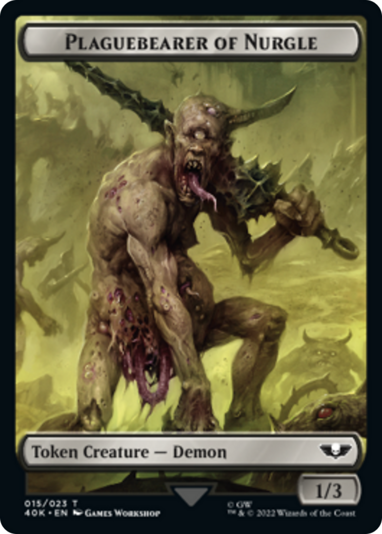 Spawn // Plaguebearer of Nurgle Double-Sided Token [Warhammer 40,000 Tokens] - Magic: The Gathering - Card Brawlers | Quebec | Canada |
