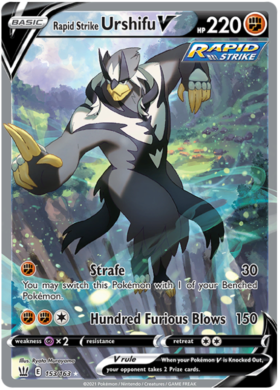 Rapid Strike Urshifu V (153/163) [Sword & Shield: Battle Styles] - Pokémon - Card Brawlers | Quebec | Canada |