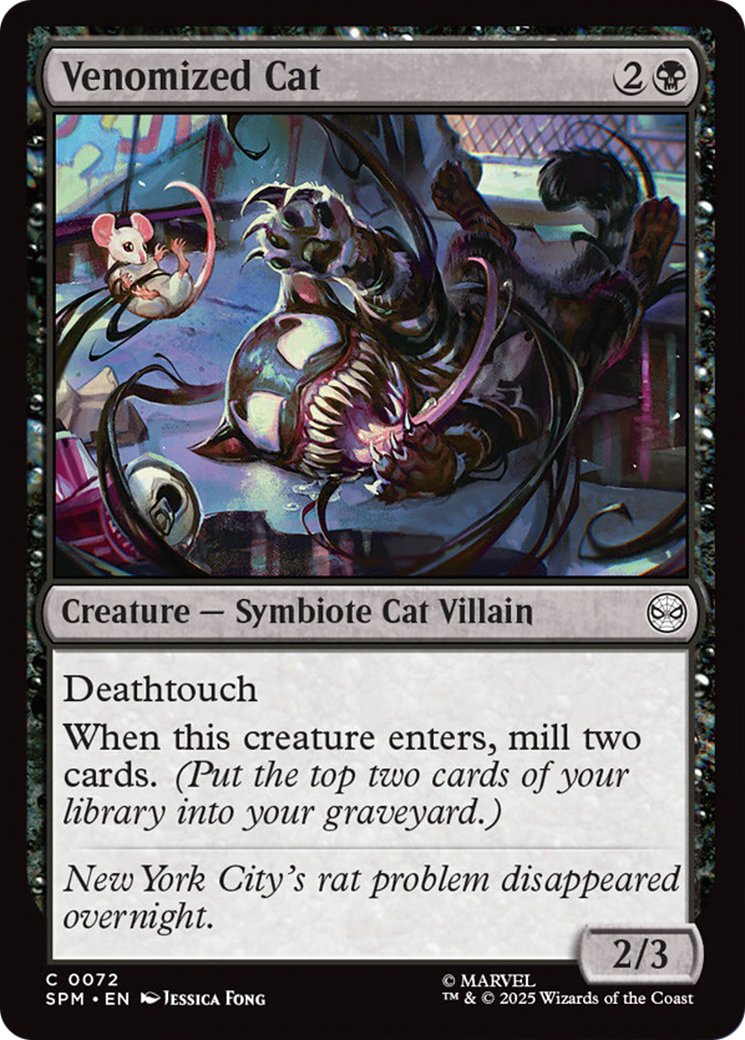 Venomized Cat [Marvel's Spider-Man] - Magic: The Gathering - Card Brawlers | Quebec | Canada |