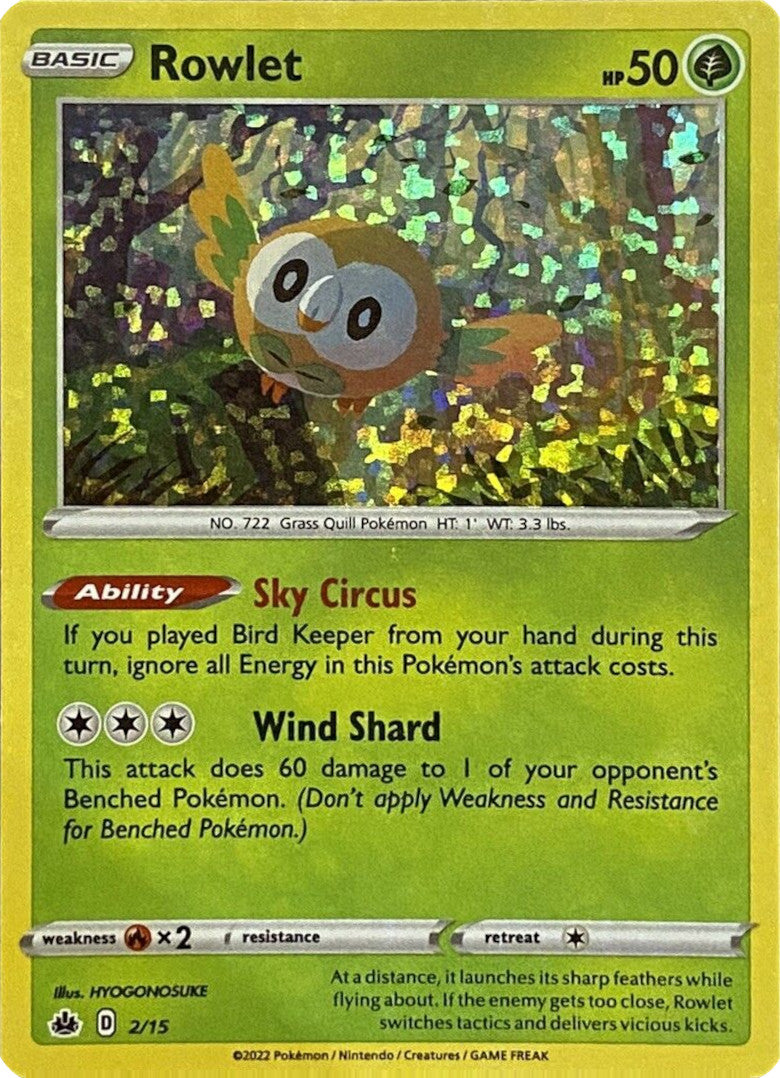 Rowlet (2/15) [McDonald's Promos: Match Battle] - Pokémon - Card Brawlers | Quebec | Canada |