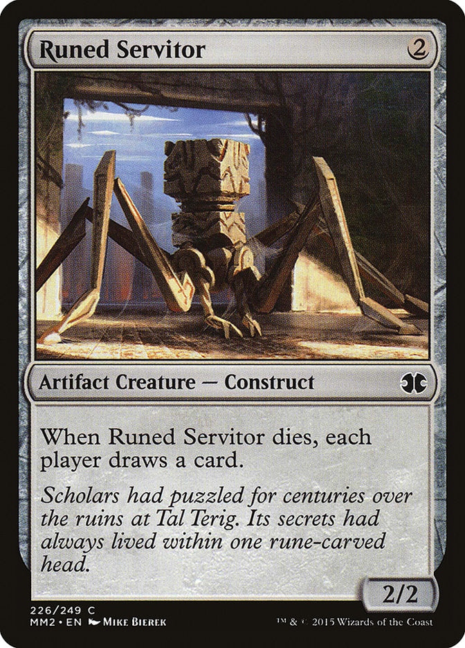 Runed Servitor [Modern Masters 2015] - Magic: The Gathering - Card Brawlers | Quebec | Canada |