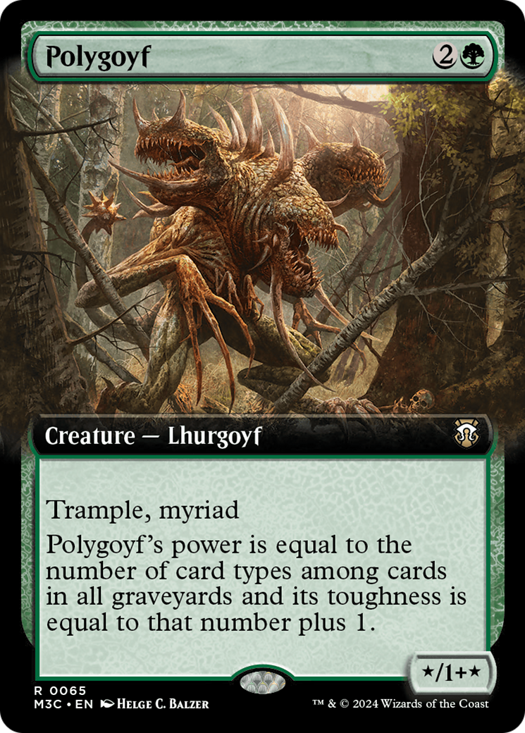 Polygoyf (Extended Art) [Modern Horizons 3 Commander] - Magic: The Gathering - Card Brawlers | Quebec | Canada |