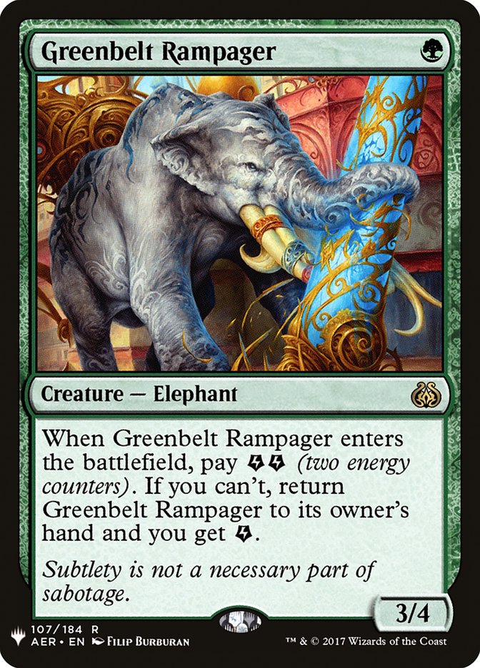 Greenbelt Rampager [The List] - Magic: The Gathering - Card Brawlers | Quebec | Canada |