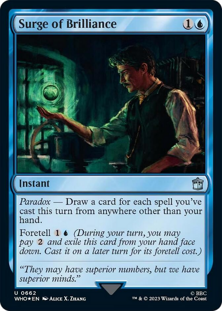 Surge of Brilliance (Surge Foil) [Doctor Who] - Magic: The Gathering - Card Brawlers | Quebec | Canada |