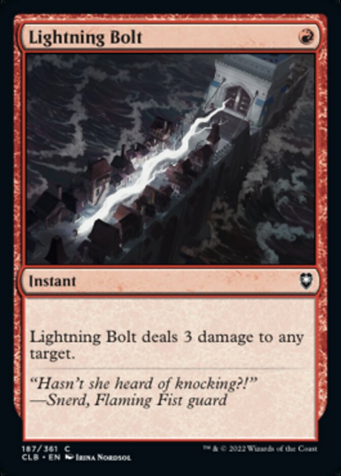 Lightning Bolt [Commander Legends: Battle for Baldur's Gate] - Magic: The Gathering - Card Brawlers | Quebec | Canada |