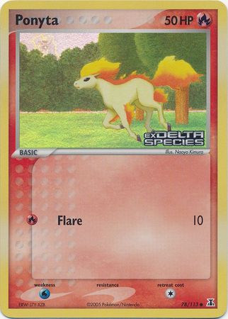 Ponyta (78/113) (Stamped) [EX: Delta Species] - Pokémon - Card Brawlers | Quebec | Canada |