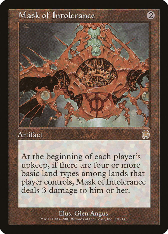Mask of Intolerance [Apocalypse] - Magic: The Gathering - Card Brawlers | Quebec | Canada |