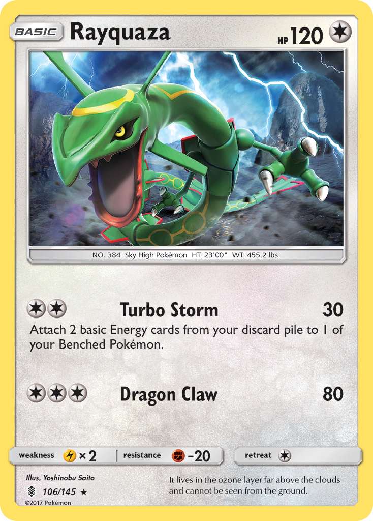 Rayquaza (106/145) [Sun & Moon: Guardians Rising] - Pokémon - Card Brawlers | Quebec | Canada |