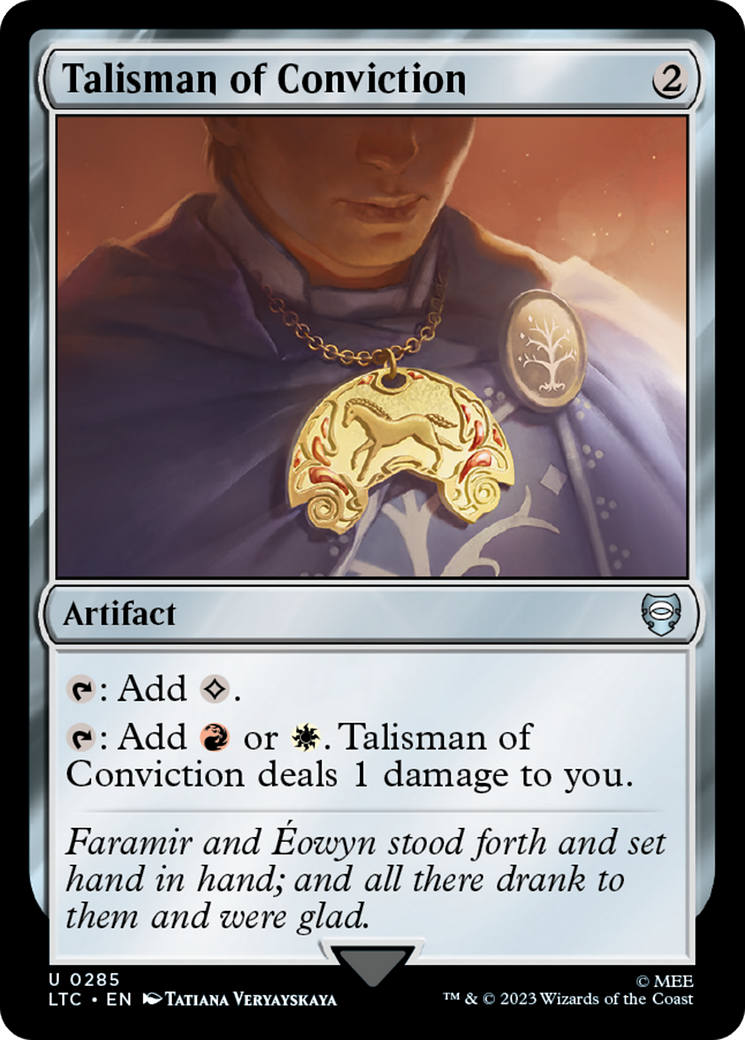Talisman of Conviction [The Lord of the Rings: Tales of Middle-Earth Commander] - Magic: The Gathering - Card Brawlers | Quebec | Canada |