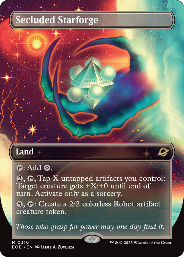 Secluded Starforge (Borderless) [Edge of Eternities] - Magic: The Gathering - Card Brawlers | Quebec | Canada |