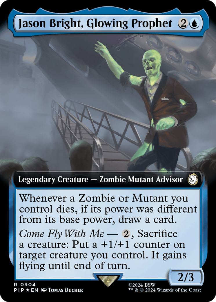 Jason Bright, Glowing Prophet (Extended Art) (Surge Foil) [Fallout] - Magic: The Gathering - Card Brawlers | Quebec | Canada |