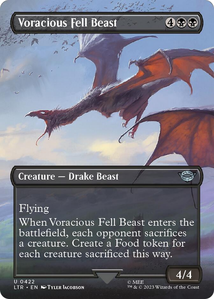 Voracious Fell Beast (Borderless Alternate Art) [The Lord of the Rings: Tales of Middle-Earth] - Magic: The Gathering - Card Brawlers | Quebec | Canada |