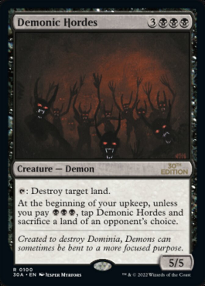 Demonic Hordes [30th Anniversary Edition] - Magic: The Gathering - Card Brawlers | Quebec | Canada |