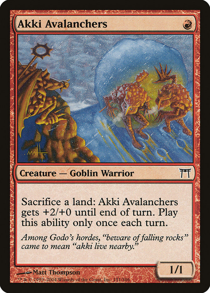 Akki Avalanchers [Champions of Kamigawa] - Magic: The Gathering - Card Brawlers | Quebec | Canada |
