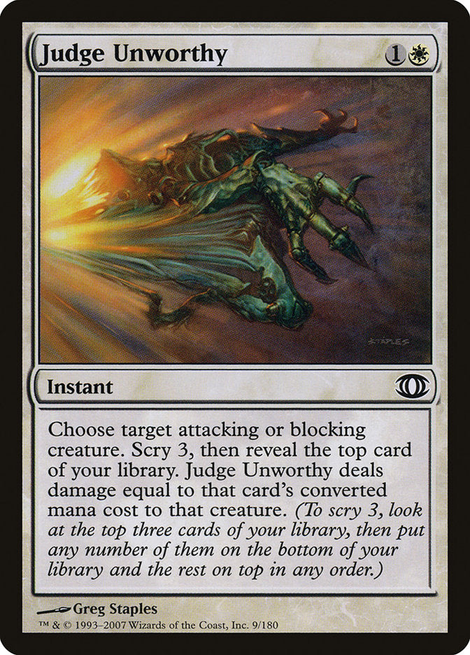 Judge Unworthy [Future Sight] - Magic: The Gathering - Card Brawlers | Quebec | Canada |