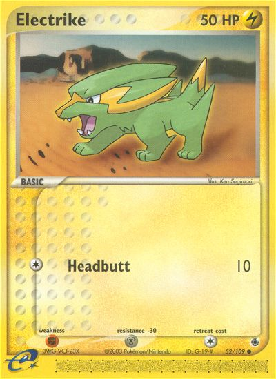Electrike (52/109) [EX: Ruby & Sapphire] - Pokémon - Card Brawlers | Quebec | Canada |