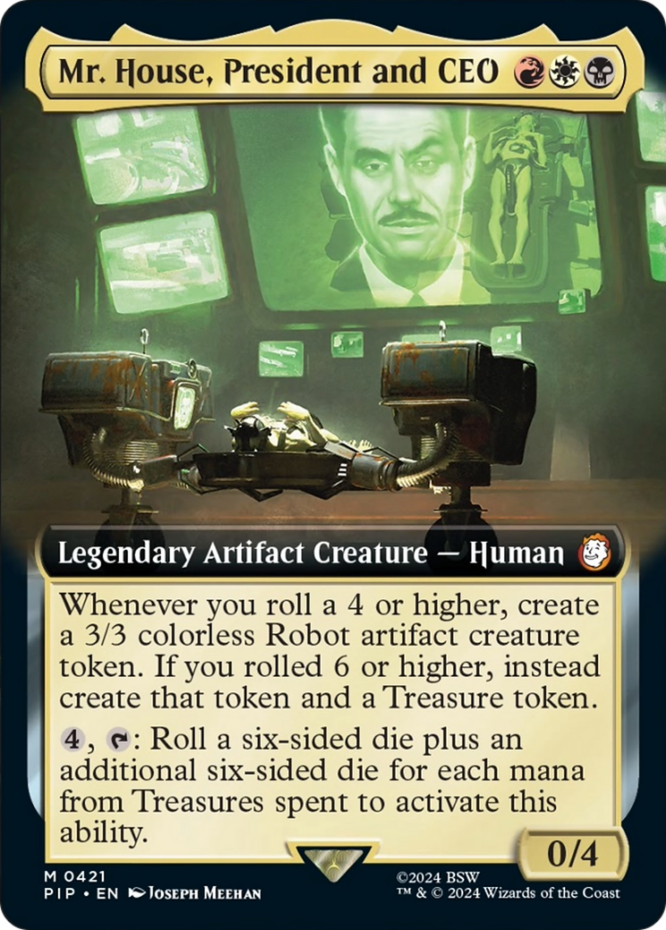 Mr. House, President and CEO (Extended Art) [Fallout] - Magic: The Gathering - Card Brawlers | Quebec | Canada |