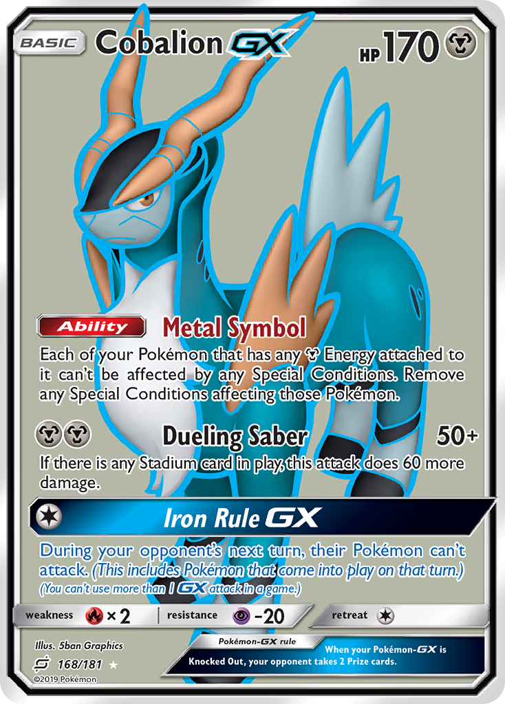 Cobalion GX (168/181) [Sun & Moon: Team Up] - Pokémon - Card Brawlers | Quebec | Canada |