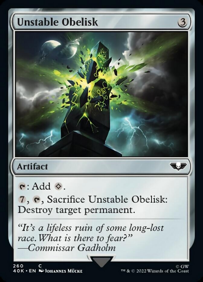 Unstable Obelisk [Warhammer 40,000] - Magic: The Gathering - Card Brawlers | Quebec | Canada |
