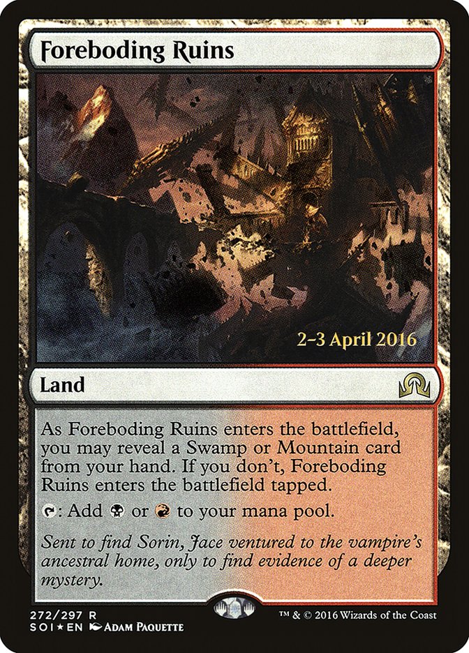 Foreboding Ruins [Shadows over Innistrad Prerelease Promos] - Magic: The Gathering - Card Brawlers | Quebec | Canada |