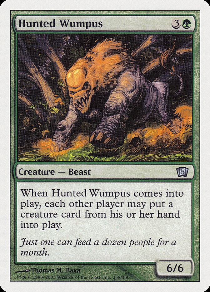 Hunted Wumpus [Eighth Edition] - Magic: The Gathering - Card Brawlers | Quebec | Canada |