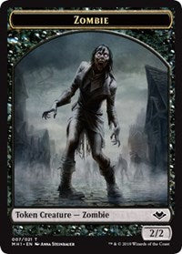 Zombie (007) // Serra the Benevolent Emblem (020) Double-Sided Token [Modern Horizons Tokens] - Magic: The Gathering - Card Brawlers | Quebec | Canada |
